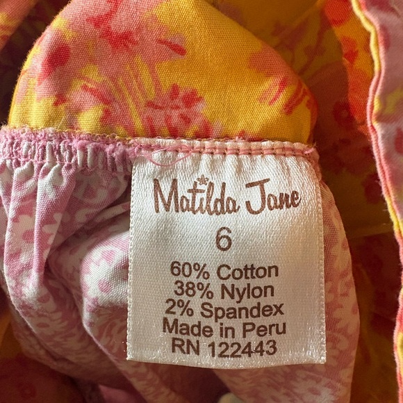 Matilda Jane Pink and Orange Floral Blouse - Picture 5 of 5